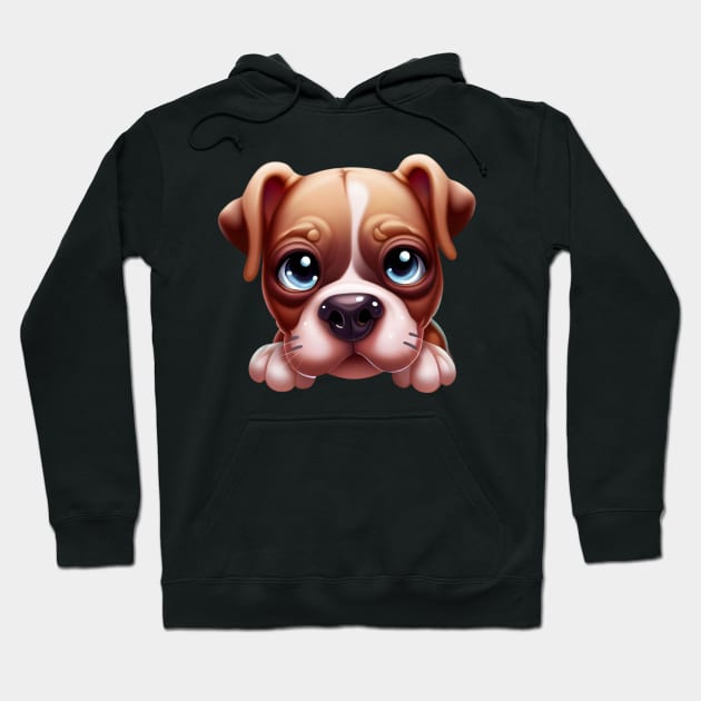 Pup-tacular American Pit Bull Terrier Hoodie by Art By Mojo